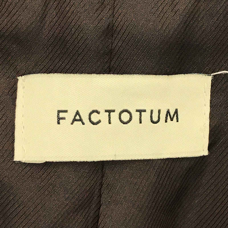 FACTOTUM / ファクトタム | クラシック ウール ヘリンボーン メタル