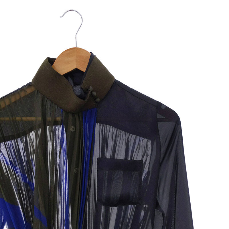 sacai / サカイ | 2019年モデル | Blanket Shirt シアープリーツ