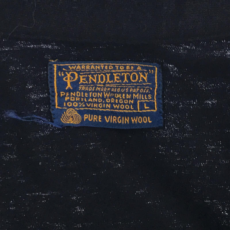 PENDLETON / ペンドルトン | 1960s | 60s VINTAGE ヴィンテージ ウール ハーフジップ プルオーバー シャツ | L |