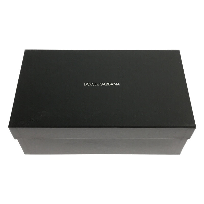 【新品】  DOLCE＆GABBANA / ドルチェ＆ガッバーナドルガバ | メタリック レザー オープントゥ ハイヒール パンプス 箱付き | 38 | メタリック | レディース