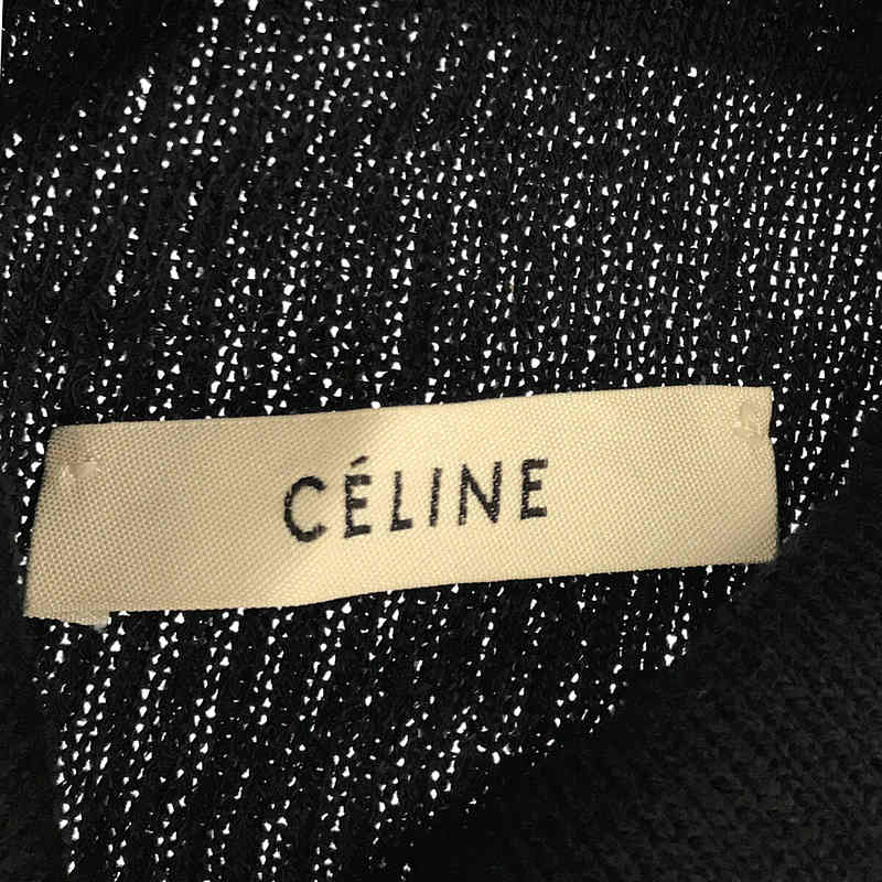 CELINE / セリーヌ | フィービー期 ラミーシルク ノースリーブタートルネックニット | XS |