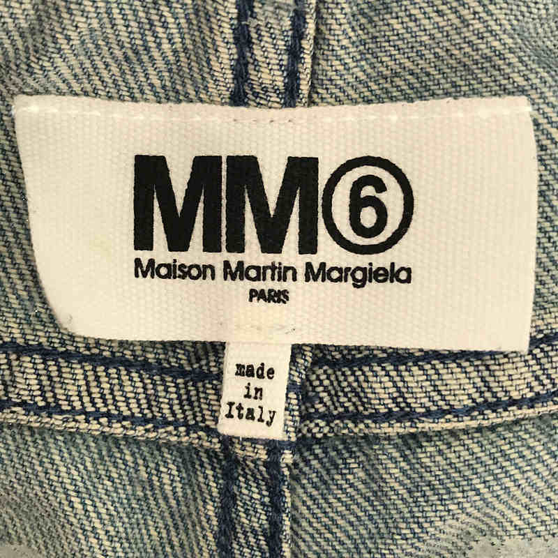 MM6 Maison Margiela / エムエムシックスメゾンマルジェラ | ウエスト切替 カットオフ デニムパンツ | 38 |