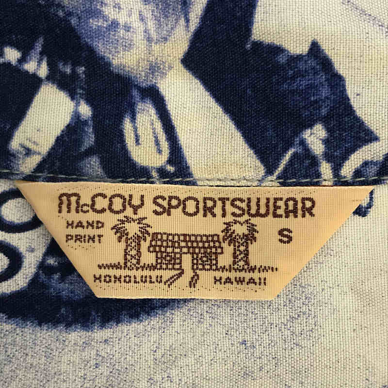 THE REAL McCOY'S / ザリアルマッコイズ | 旧タグ McCOY Sportswear レーヨン オープンカラー シャツ | S |