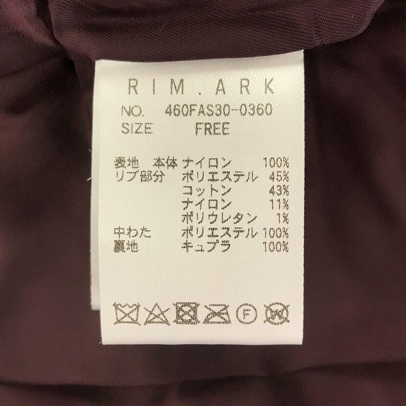 RIM.ARK / リムアーク | Puff sleeve MA-1 JK | FREE |