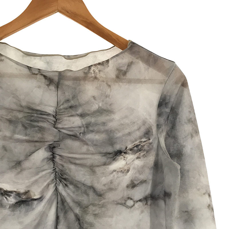 MURRAL / ミューラル | 2021SS | limestone sheer top ギャザー ...