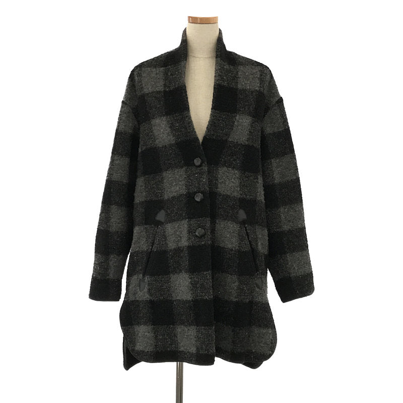 ISABEL MARANT ETOILE |羊毛長袍外套 | 36 |黑色/灰色 |女性的