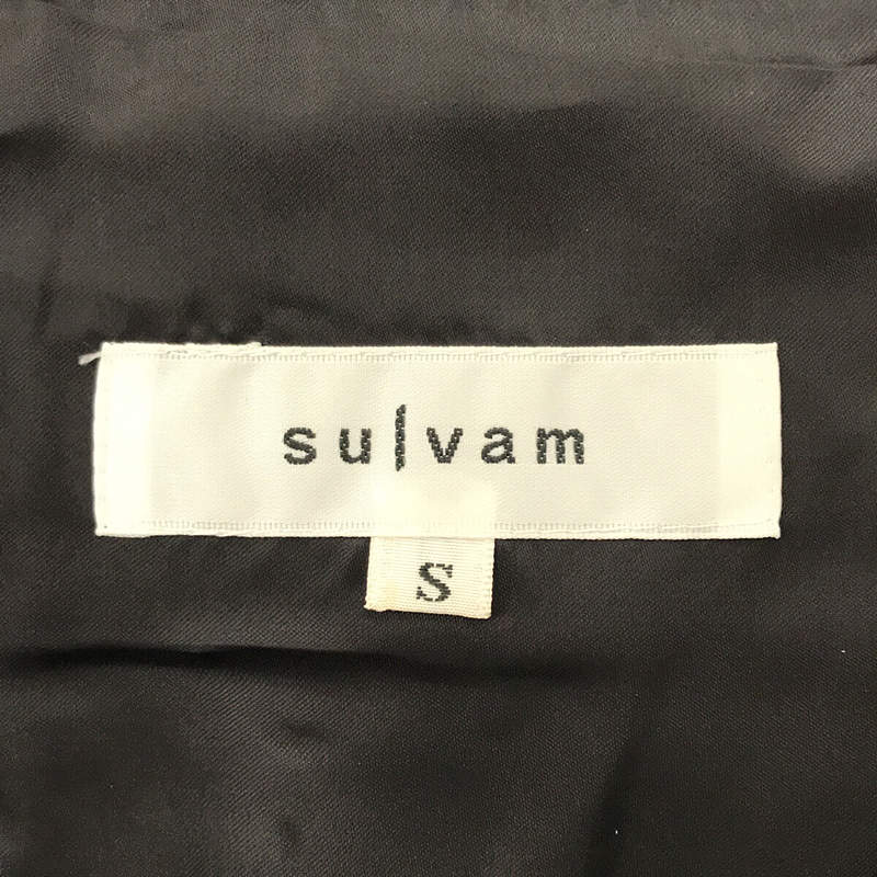 sulvam / サルバム | 2018SS | コットン サイドスリット Vネック プル