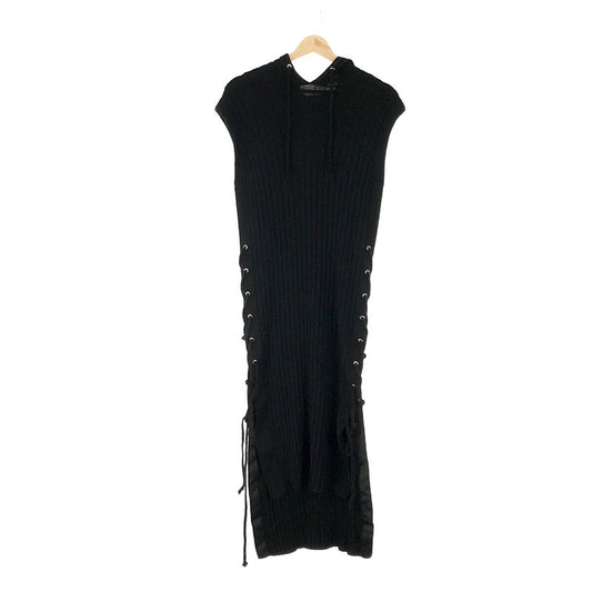 Ameri VINTAGE | HOODIE LONG LONG TOPS DRESS | F | Black | Women's