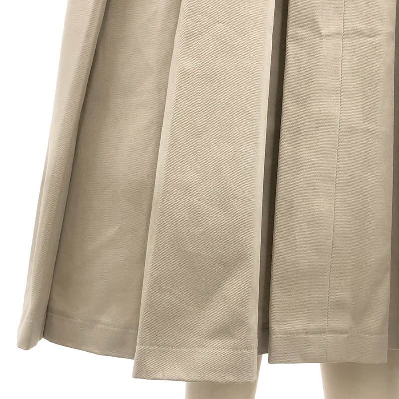 【美品】  foufou / フーフー | 2020SS | super tuck long skirt スーパータックロングスカート ベルト付き | 0 | オフホワイト | レディース