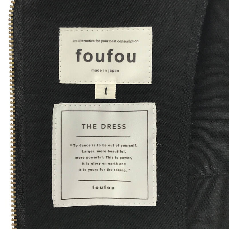 foufou / フーフー | THE DRESS #12 no sleeve tuck one piece