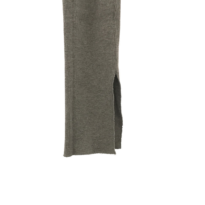 AURALEE / AURALEE | HIGH GAUGE RIB SLIT TIGHTS gray | 0 | Gray | Women's