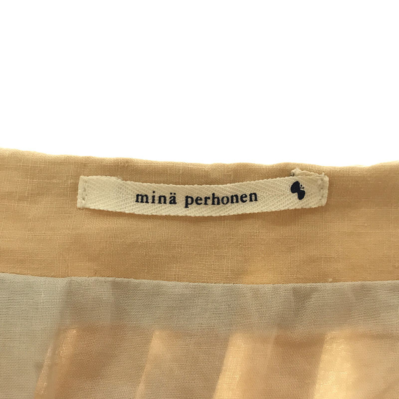 mina perhonen / ミナペルホネン | ribbon リネンスカート | 36 | – KLD