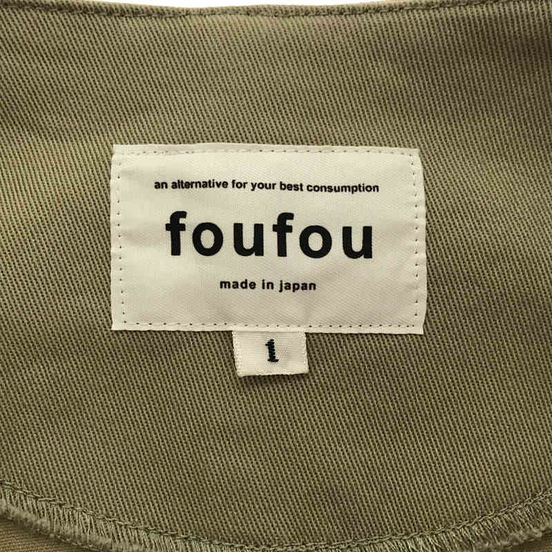 foufou / フーフー | no collar primitive one piece / ノーカラー