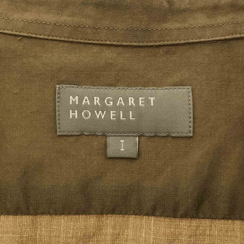 MARGARET HOWELL  コットンシルクバンドカラーシャツ