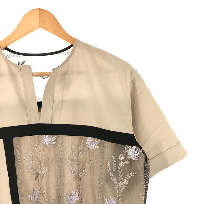 MURRAL / ミューラル | framed flower blouse 刺繍 ブラウス | F | – KLD