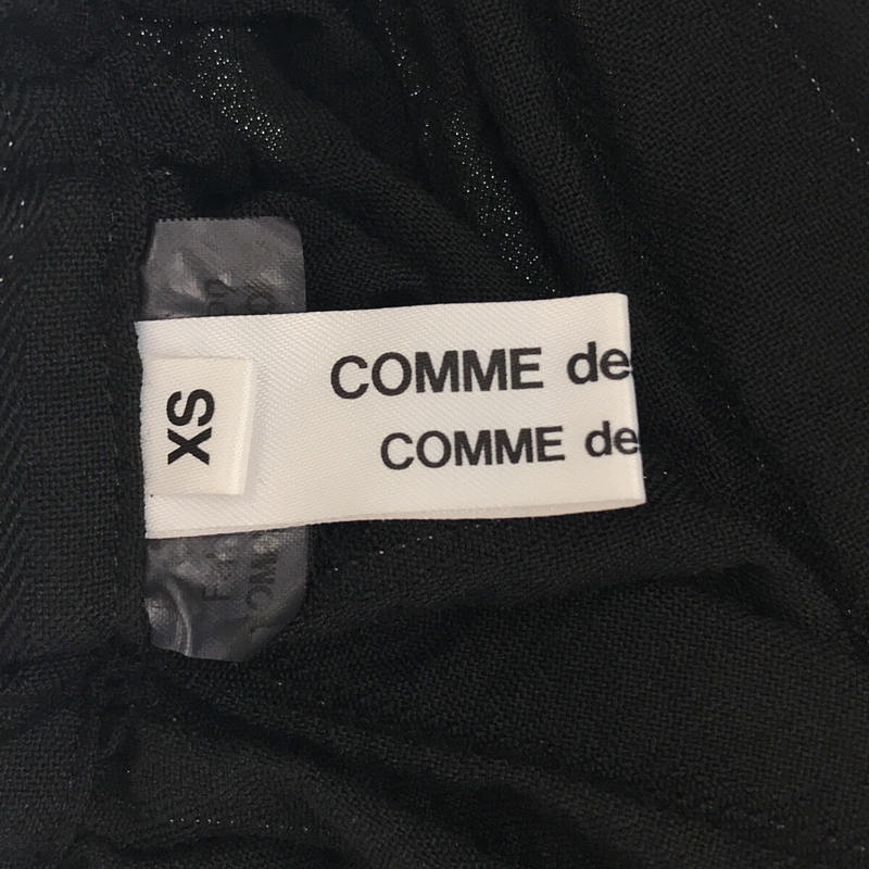 COMME des GARCONS COMME des GARCONS / 콤콤 | 2019AW AD2019 | 융합 모직 핀 스트라이프 롱 스커트 | XS | 블랙 | 여성