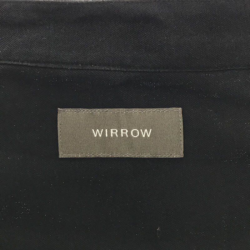 WIRROW / ウィロウ | CUPRO COTTON STAND COLLAR SHIRT キュプラ