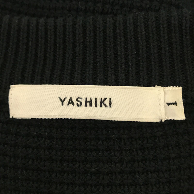 YASHIKI / ヤシキ | Hisetu Cardigan コットン ニット クルーネック