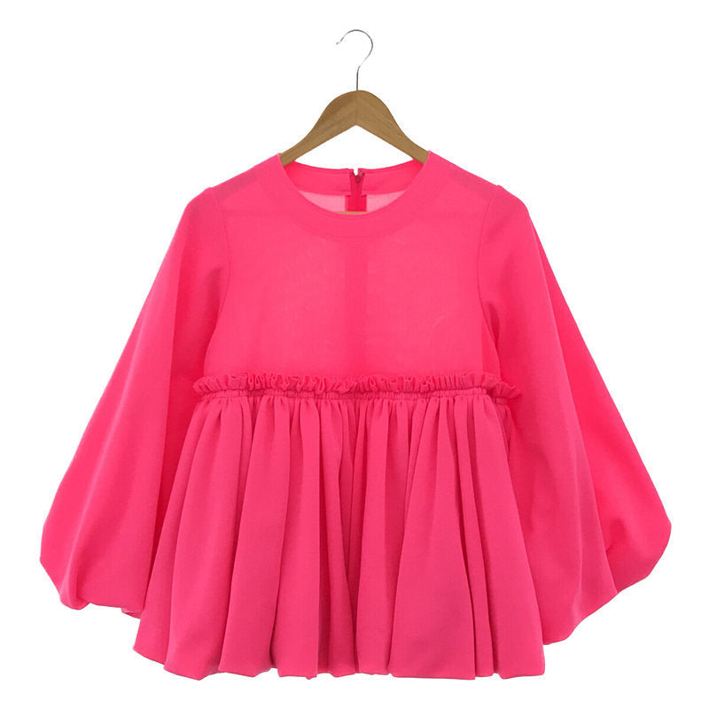 【美品】  COMME des GARCONS / コムデギャルソン | AD2020 2020AW | ボリュームスリーブ 蛍光カラー ブラウス | XS | ピンク | レディース