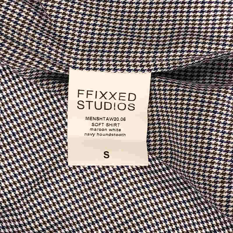 【美品】  FFIXXED / フィックス | 2020AW | 千鳥格子柄 ロングシャツ | S | グレー | メンズ