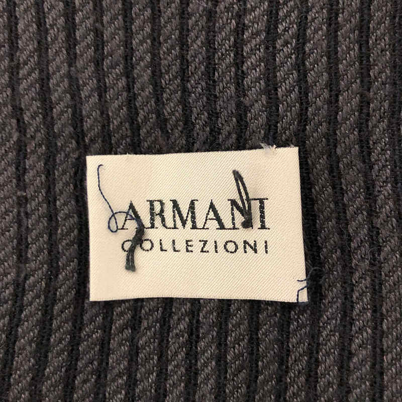 ARMANI COLLEZIONI / アルマーニ コレツォーニ | ストライプ フリンジ マフラー |