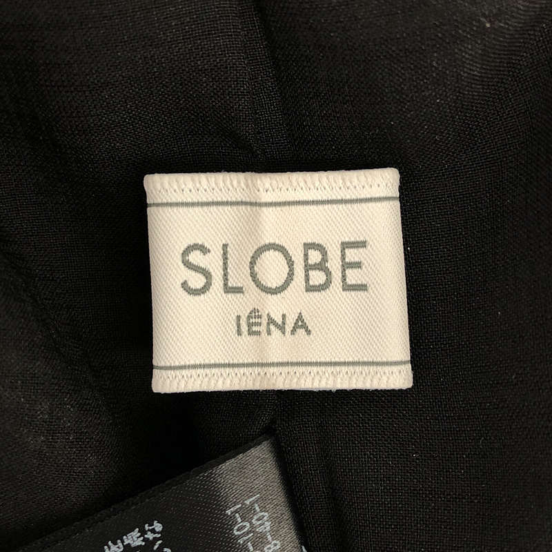 【美品】  SLOBE IENA / スローブイエナ | リネン混タイトスカート | 36 | ブラック/ホワイト | レディース