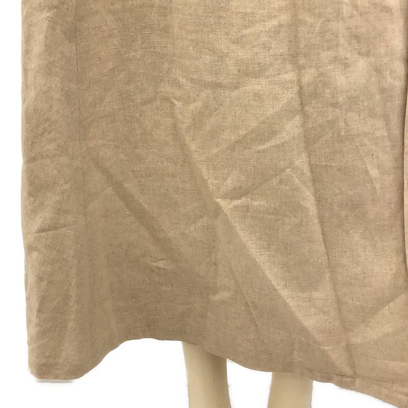 foufou / フーフー | 2020SS | linen wrap tuck skirt リネンラップタックスカート ベルト付き | 0 |