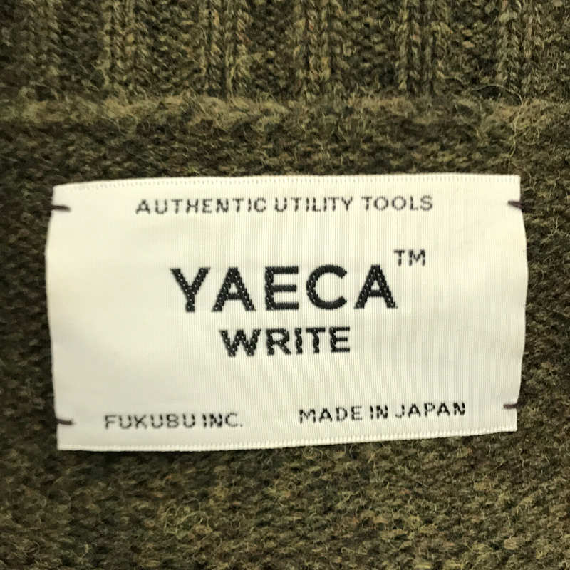 YAECA / ヤエカ | WRITE クルーネック リブ ウール ニット プル
