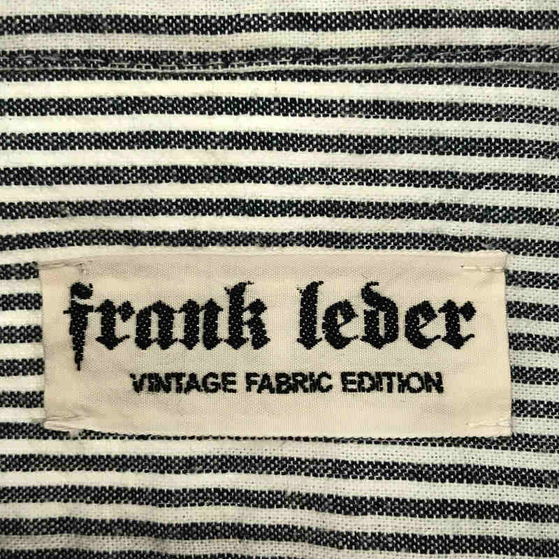 FRANK LEDER / フランクリーダー | ヴィンテージ ファブリック パッチワーク ストライプ シャツ | M |