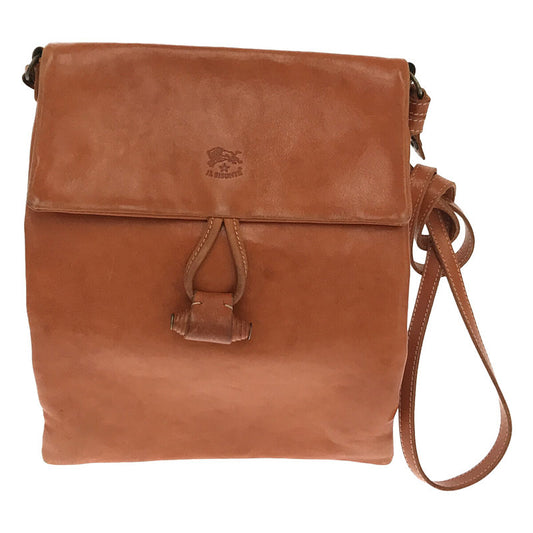 IL BISONTE | Toggle button leather shoulder bag | Brown | Women's