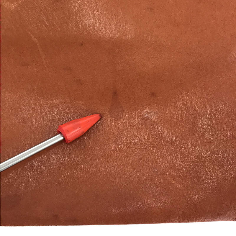 IL BISONTE |撥動按鈕皮革單肩包 |布朗 |女性的