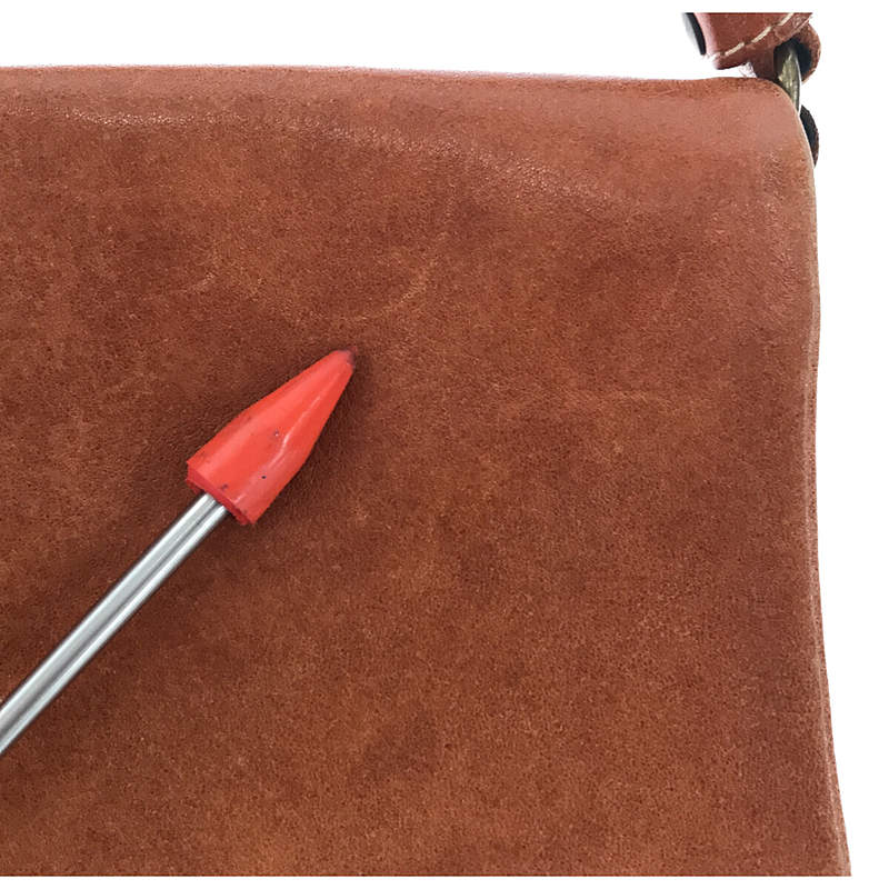 IL BISONTE |撥動按鈕皮革單肩包 |布朗 |女性的