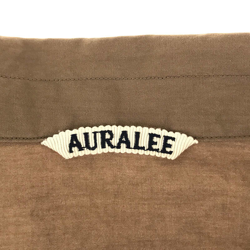 AURALEE / オーラリー | 2019SS | WASHED FINX TWILL HALF SLEEVED BIG