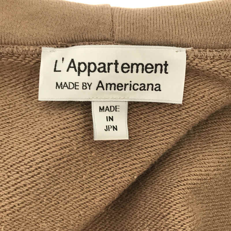 Americana / アメリカーナ | L'Appartement / アパルトモンコットン / ジップアップ　パーカー | ブラウン | レディース