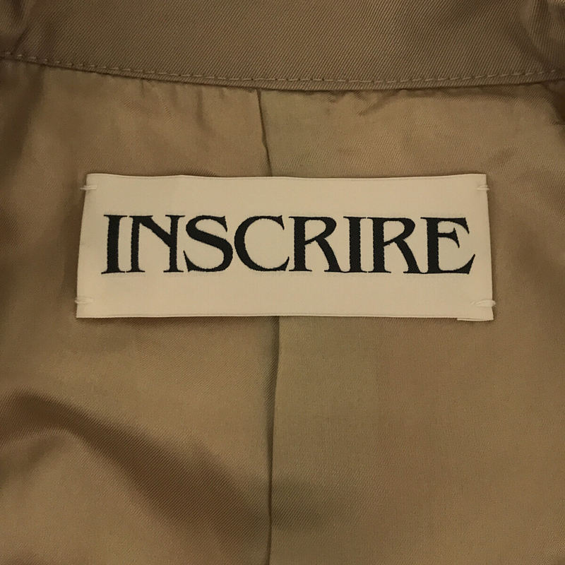 INSCRIRE / アンスクリア | 2020AW | cloak trench coat オーバー