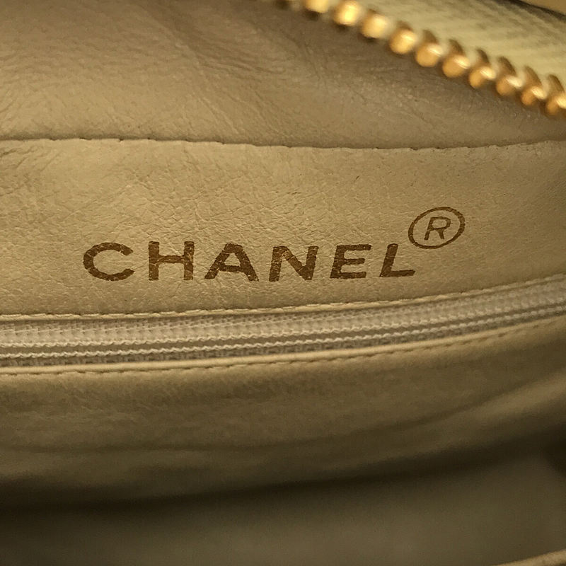 CHANEL / シャネル | 1990s ヴィンテージ オールド | マトラッセ タッセル付きショルダーバッグ | ベージュ | レディース