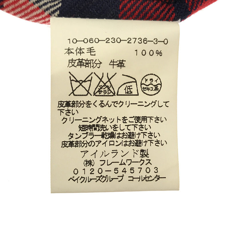 【美品】  O'NEIL OF DUBLIN / オニールオブダブリン | チェック ラップ キルト ロング スカート 巻き red | 38 | レッド/ネイビー/ホワイト | レディース