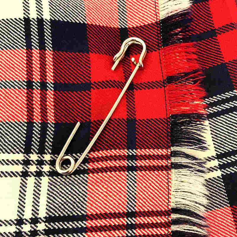 【美品】  O'NEIL OF DUBLIN / オニールオブダブリン | チェック ラップ キルト ロング スカート 巻き red | 38 | レッド/ネイビー/ホワイト | レディース