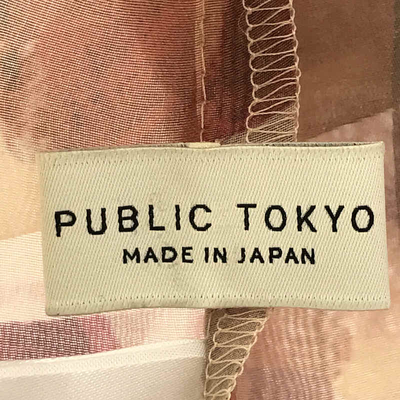 PUBLIC TOKYO / パブリックトウキョウ | 総柄シアーシャツ | F | – KLD