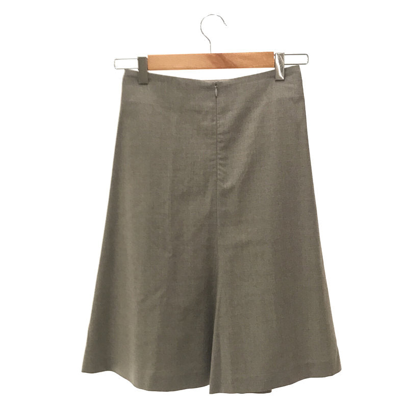 GUNEX ブルネロクチネリ やや薄手 ウールの巻きスカート - ひざ丈スカート
