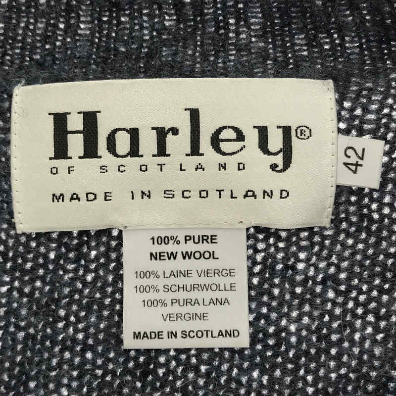 Harley Of Scotland / ハーレーオブスコットランド | スコットランド製 ウール クルーネック ニット セーター | 42 |