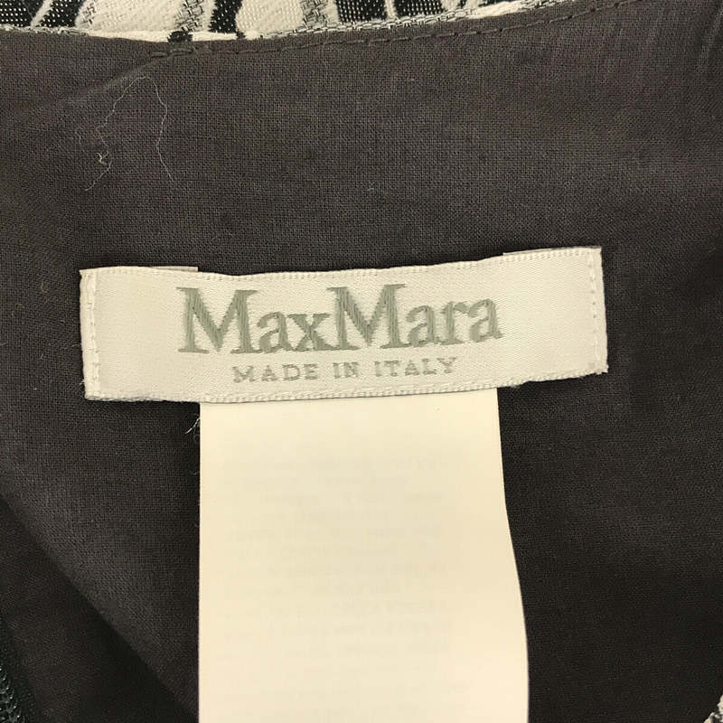 Max Mara / マックスマーラ | イタリア製 ボタニカル柄 ジャガード