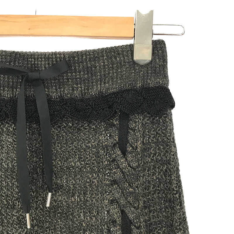 malamute / マラミュート | 2020AW | braid slit skirt ニット