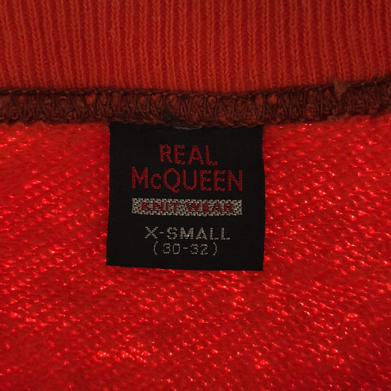 THE REAL McCOY'S / ザリアルマッコイズ | 旧タグ REAL McQUEEN マックイーン バイカラー ラグラン スウェット トレーナー | XS | オレンジ/ブラック | メンズ