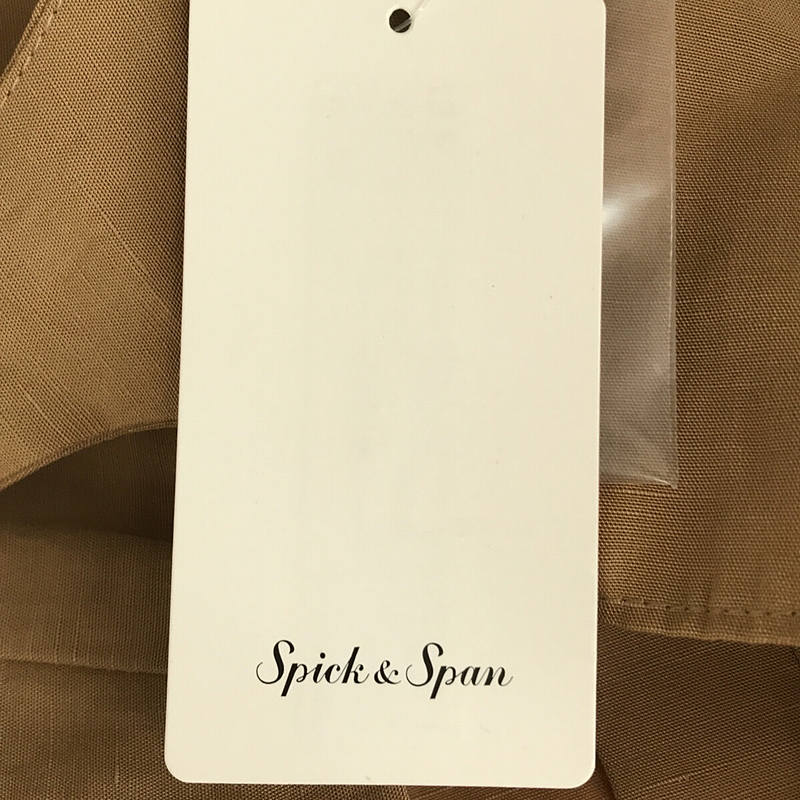 【신품】 Spick and Span / 스픽 앤 스팬 | 2020AW | 셔츠 버튼 라이크 캐밀 롱 원피스 | 36 | 베이지 | 여성