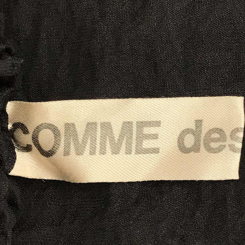 COMME des GARCONS / コムデギャルソン | AD2001 2002SS | ETHNIC COUTURE エスニッククチュール期  シルク ナイロン 縮絨 ギャザー プリーツ イージー スカート ペチコート付き | ブラック | レディース