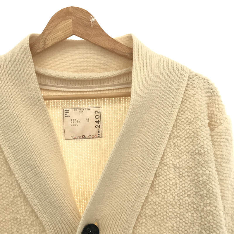 sacai / サカイ | 2020AW | Wool Knit Cardigan アシンメトリー ウール 