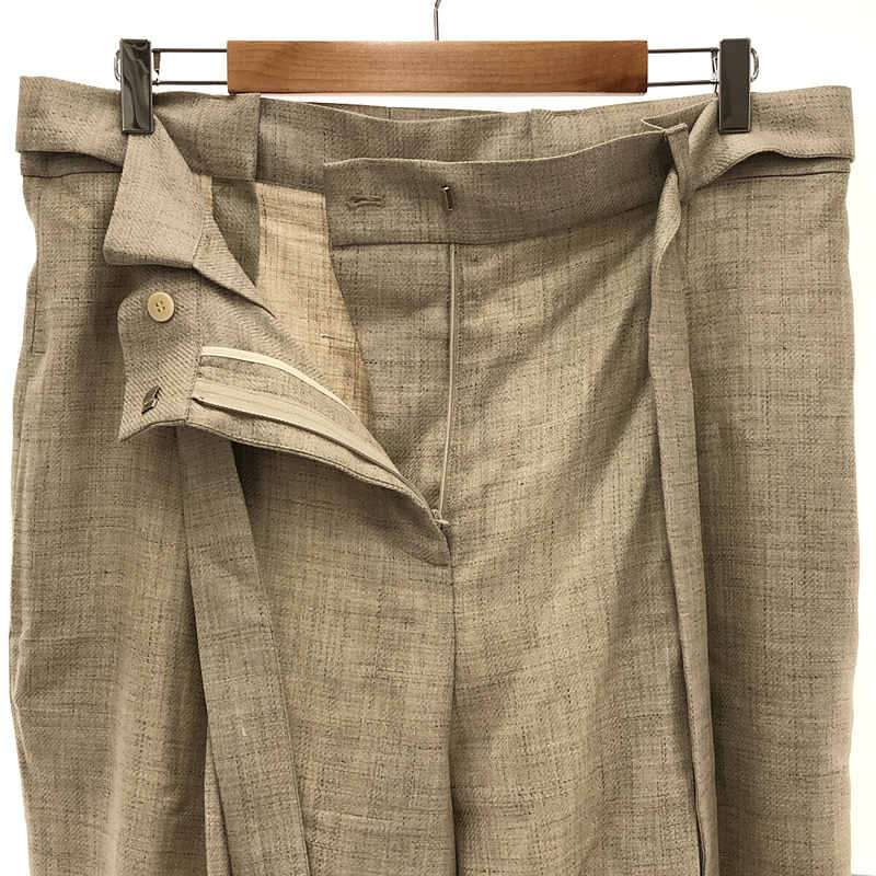 [新] Gabriela Hearst | JUDY SHORTS 羊毛束帶短褲 | 48 |米色 |女性的