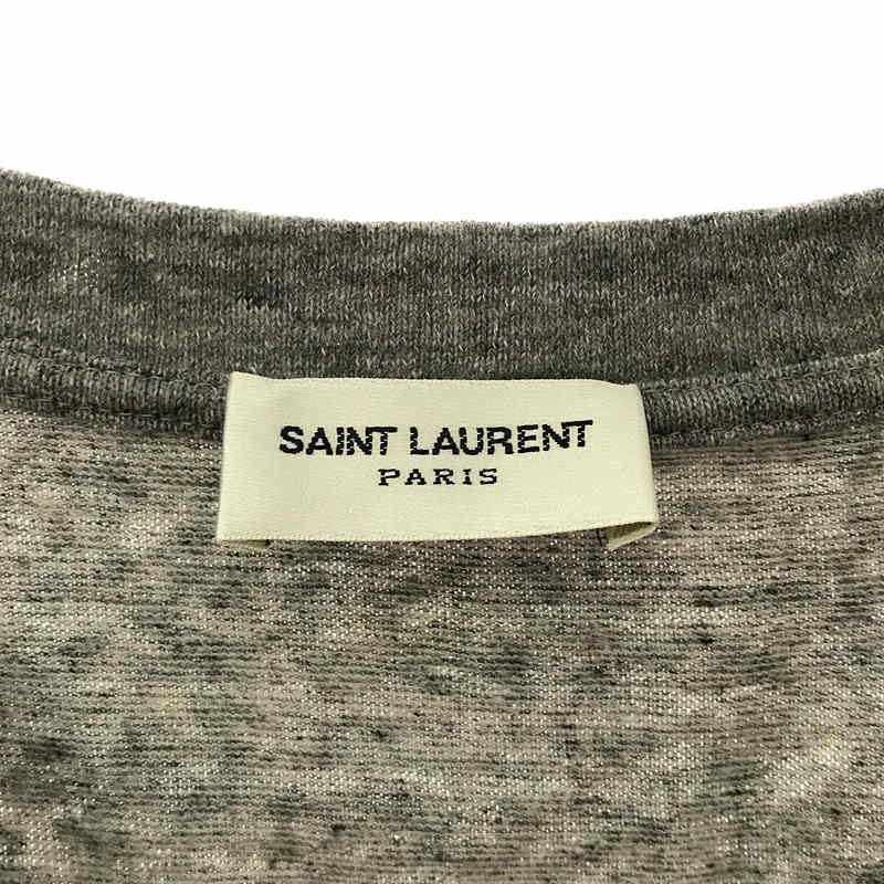 SAINT LAURENT PARIS / サンローランパリ | ダメージ加工 クルーネック