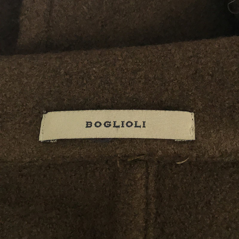 【美品】  BOGLIOLI / ボリオリ | イタリア製 ウール シングル ピーコート | 44 | カーキ | メンズ